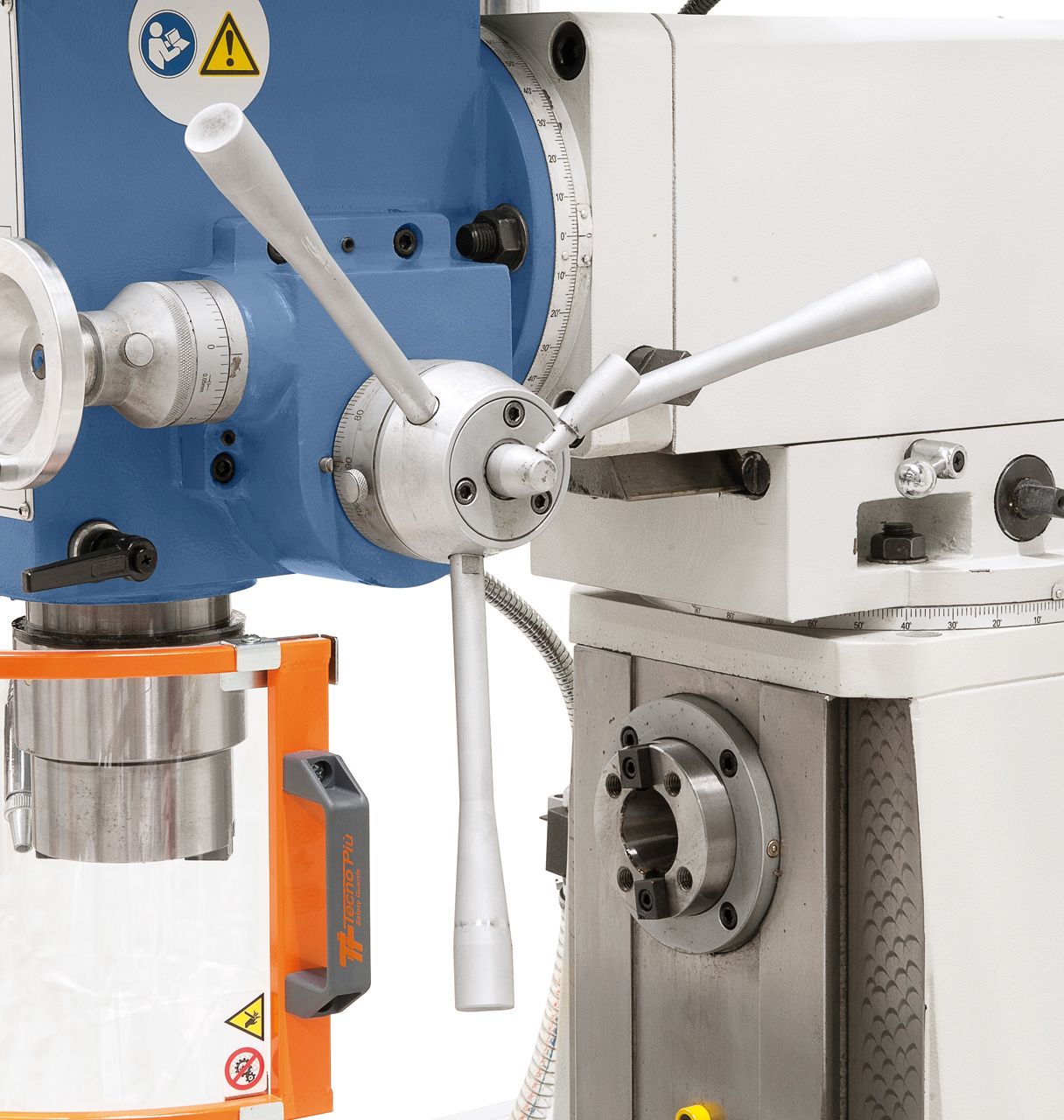 Universalfräsmaschine UWF 80 E Vario inkl. 3-Achs-Digitalanzeige ES-12 H und y-Vorschub