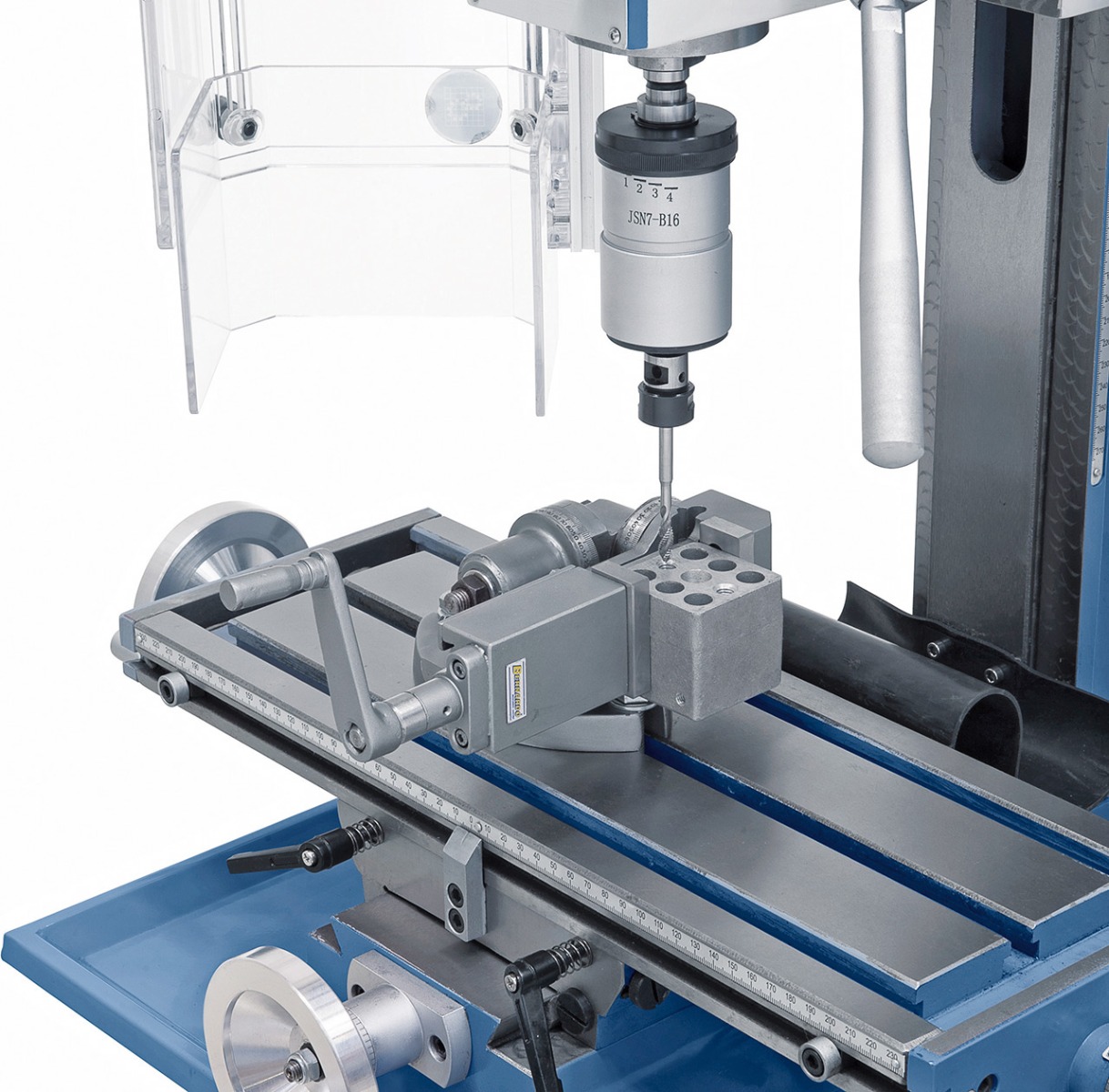 Bohr- und Fräsmaschine KF 18 Top inkl. 3-Achs Digitalanzeige DT 40