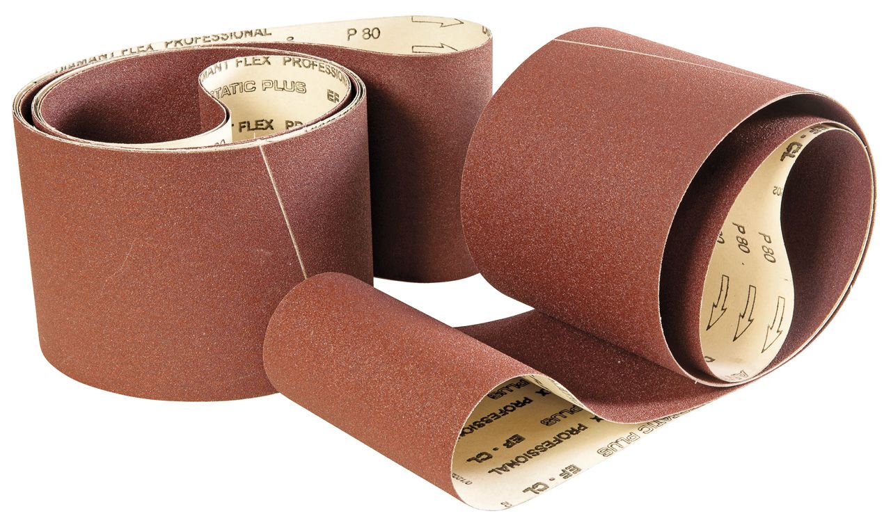 Papierschleifband-Set f. BDSM 150 N, 915 x 100 mm - K 60 / 80 / 100 / 120 / 150  (je 2 Stk.)