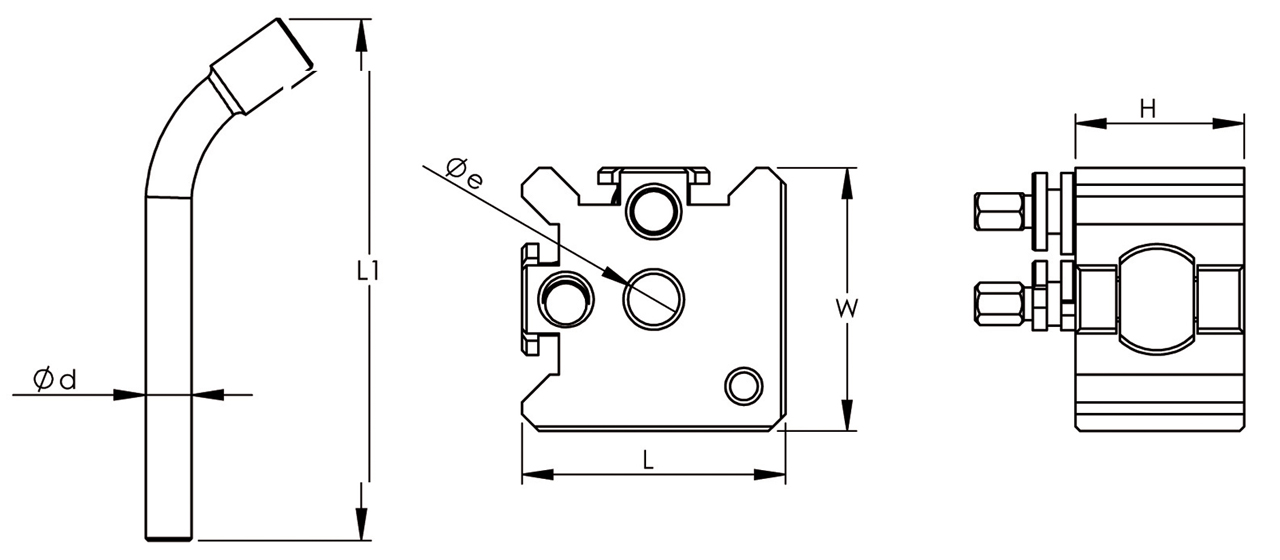 Schnellwechsel-Stahlhalter Modell Bernardo Gr. 20