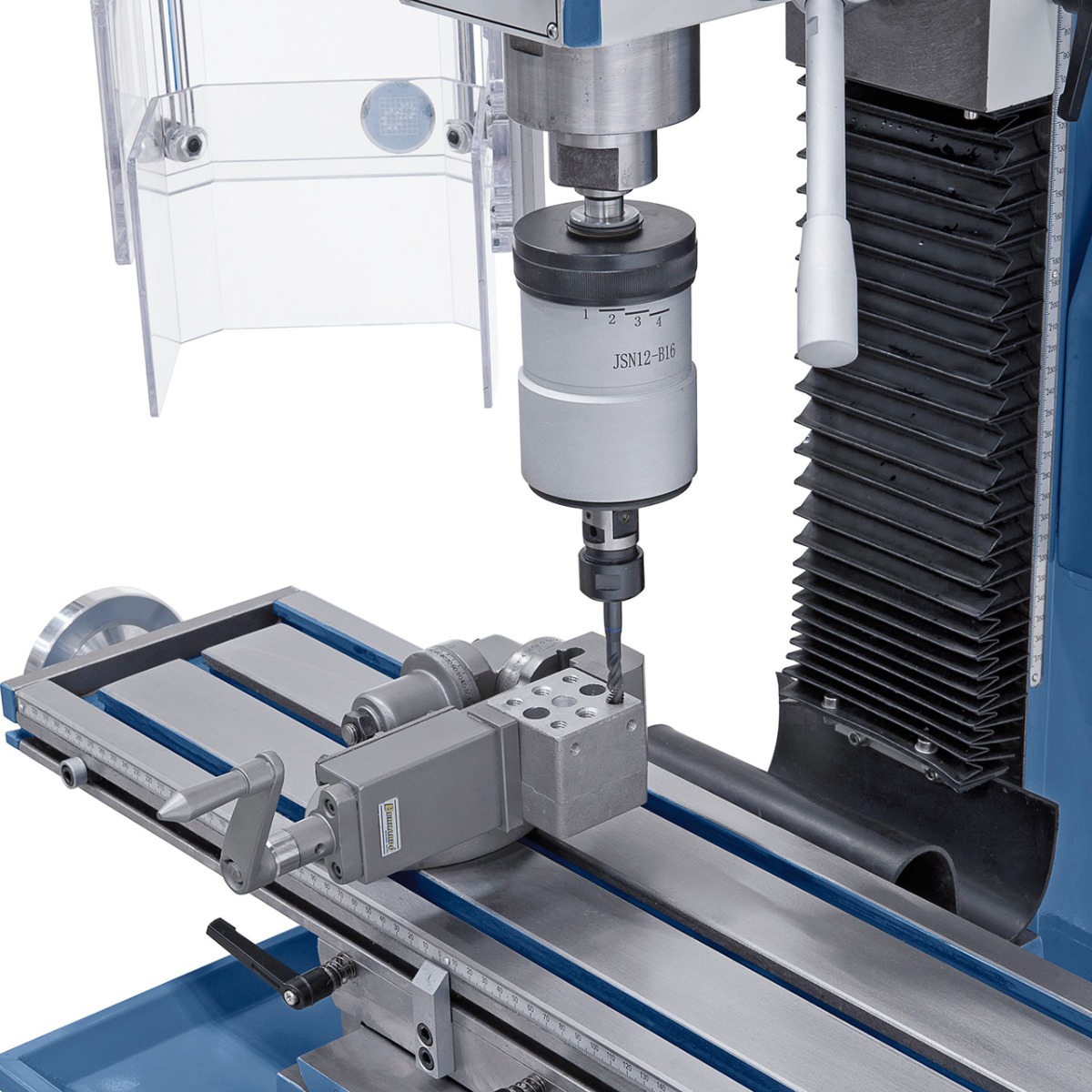 Bohr- und Fräsmaschine KF 28 Top mit Vorschub
