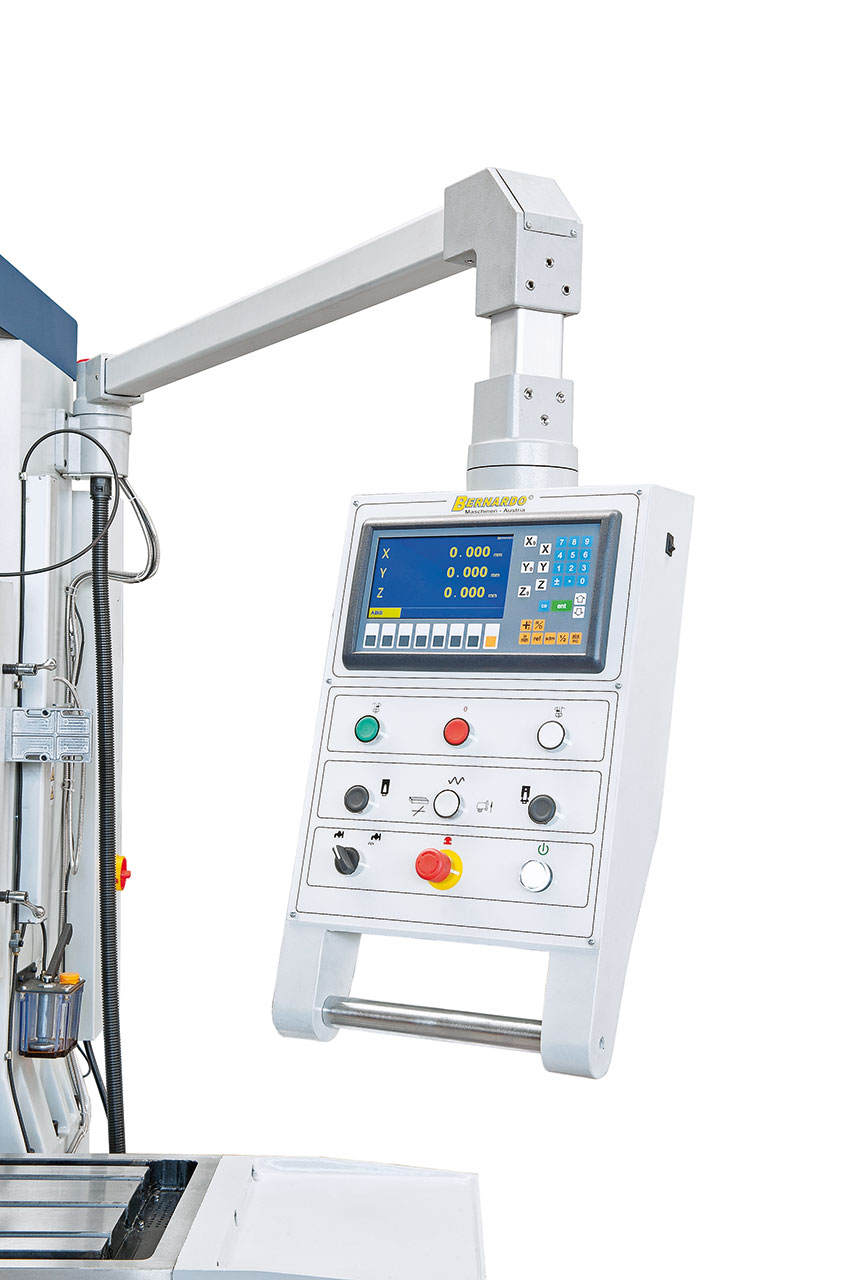 Bettfräsmaschine BFM 200 inkl. 3-Achs-Digitalanzeige ES-12 H u. pneum. WK-Klemmung **