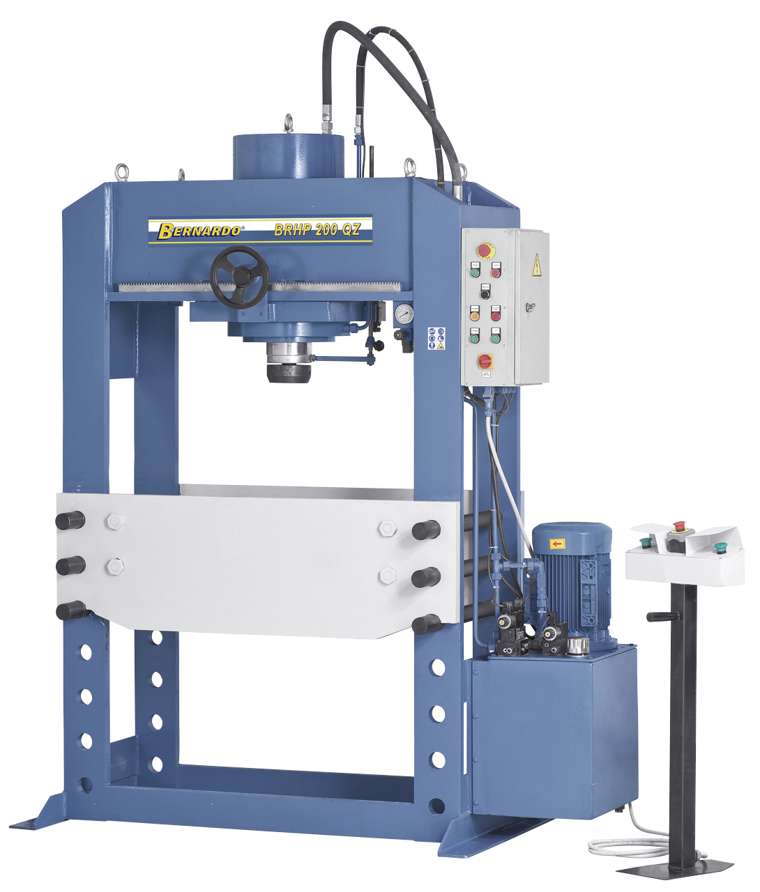 Hydraulische Werkstattpresse BRHP 150 QZ mit querverfahrbar. Druckzylinder *