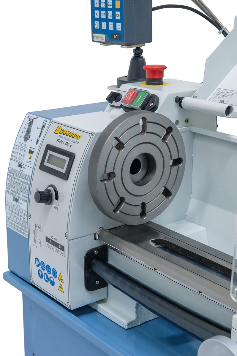 Tischdrehmaschine Profi 400 V / 230 V inkl. 2-Achs Digitalanzeige DT 40