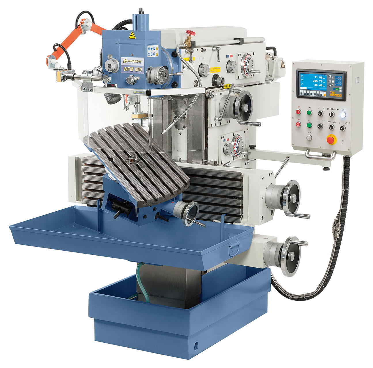 Werkzeugfräsmaschine WFM 800 inkl. 3-Achs-Digitalanzeige ES-12 H **