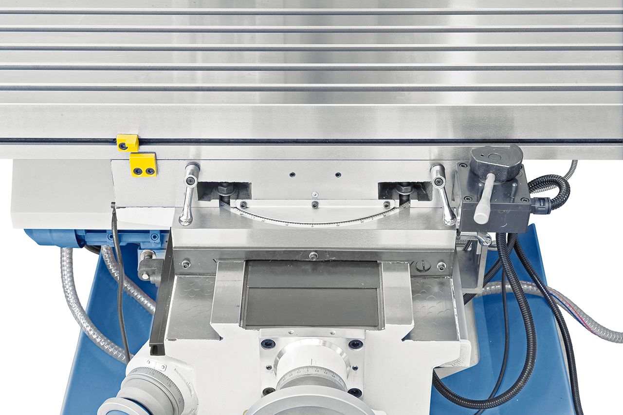 Universalfräsmaschine UWF 90 - 1270 inkl. 3-Achs-DRO ES-12 H und pneumat.WK-Klemmung *