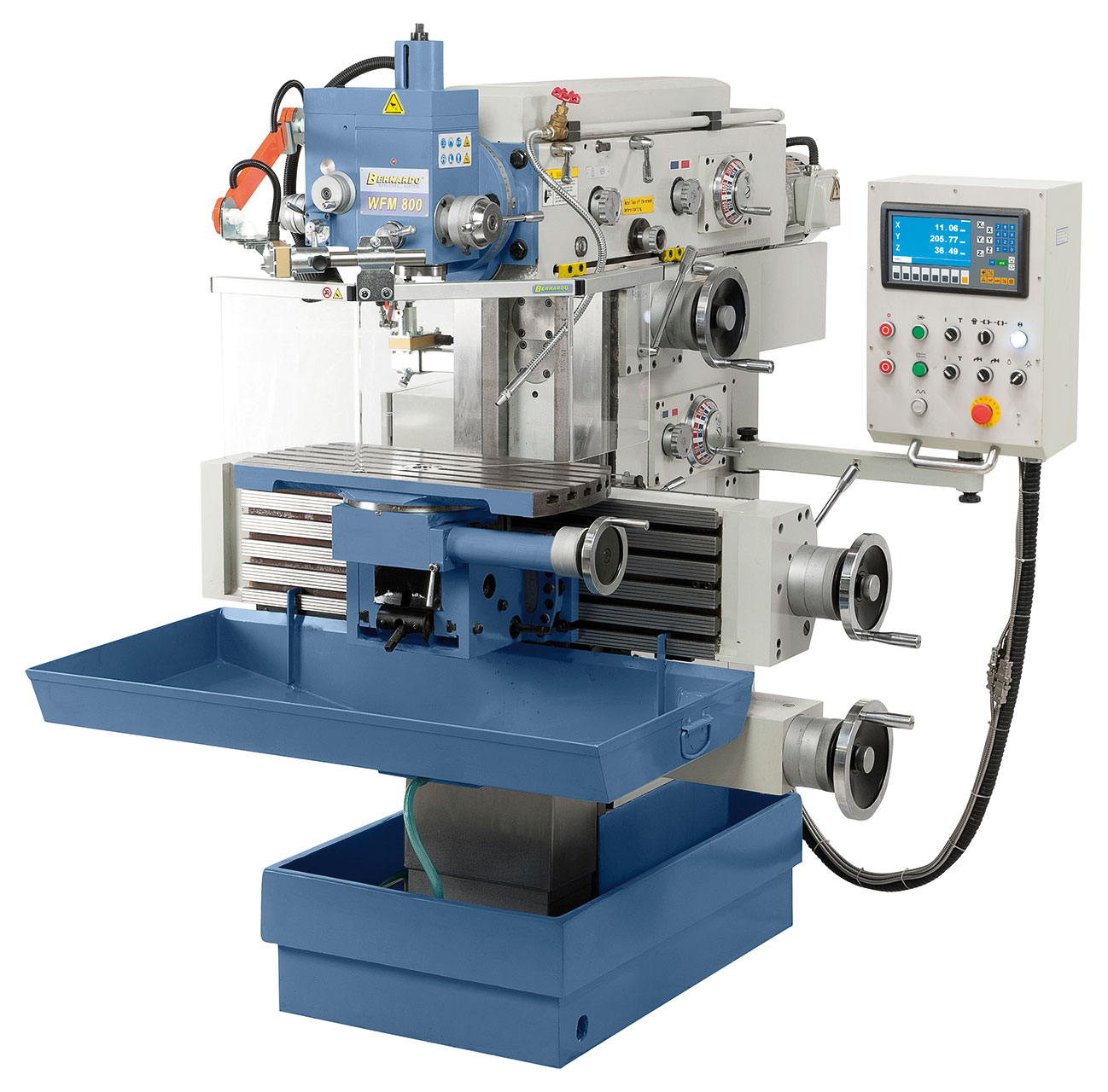 Werkzeugfräsmaschine WFM 800 inkl. 3-Achs-Digitalanzeige ES-12 H **