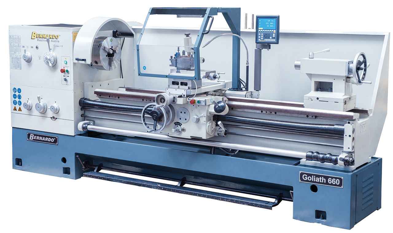 Produktionsdrehmaschine Goliath 660 x 2000 inkl. 3-Achs-Digitalanzeige *