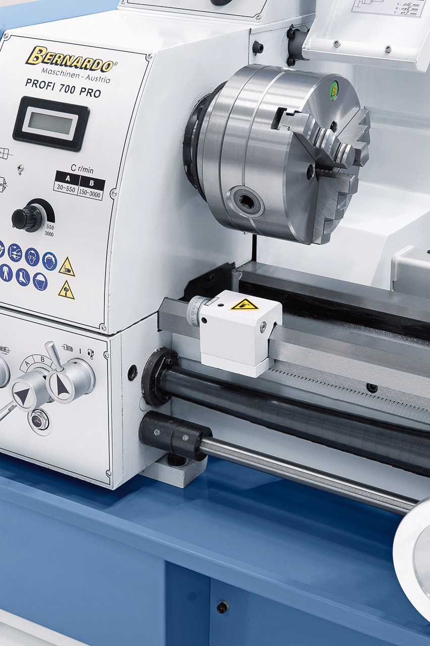 Vario-Drehmaschine Profi 700 PRO / 400 V inkl. 2-Achs-Digitalanzeige ES-12 V