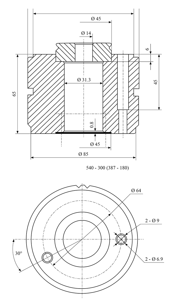 Schnellwechsel-Stahlhalter System Multifix Größe B