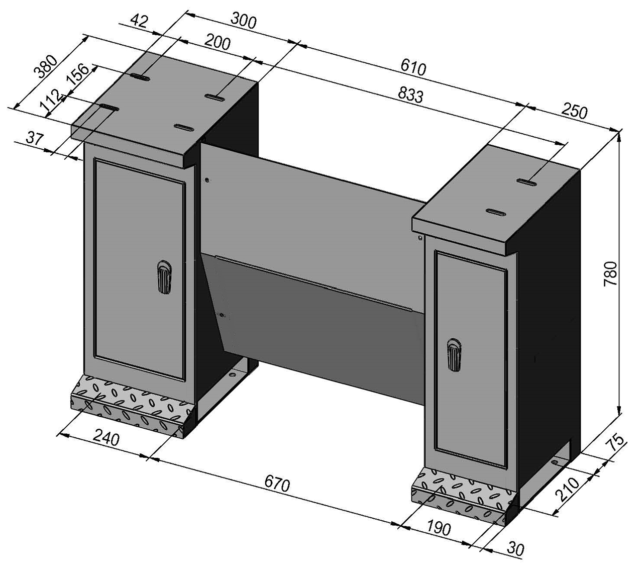 Untergestell D6 für Profi(center) 700-Serie