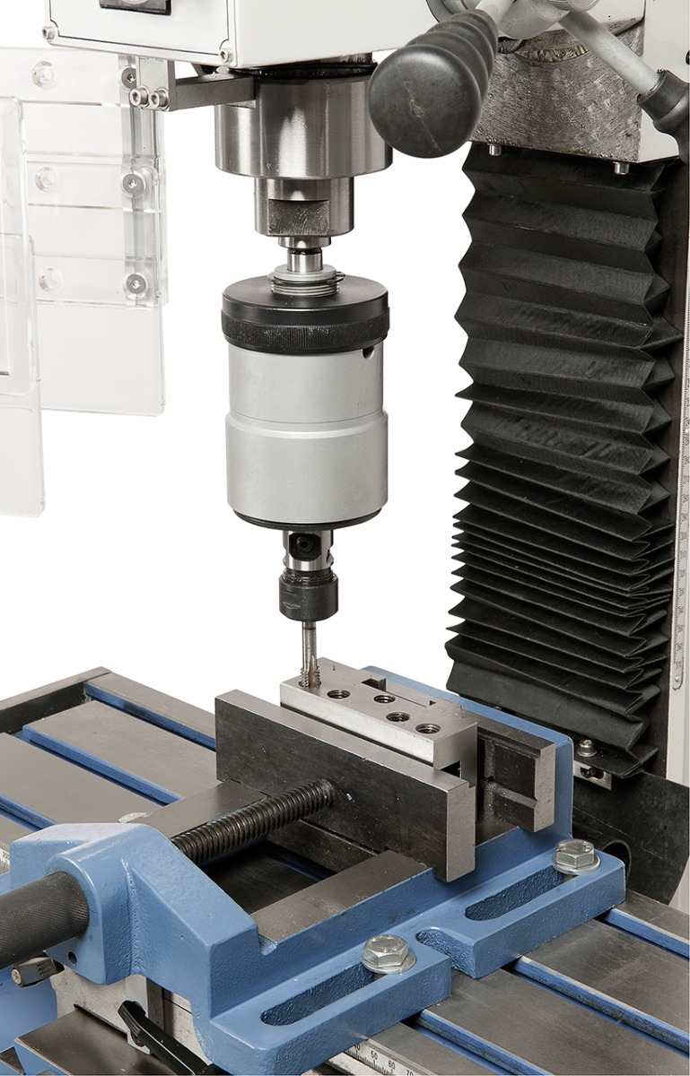 Bohr- und Fräsmaschine KF 25 D Vario inkl. 3-Achs Digitalanzeige DT 40