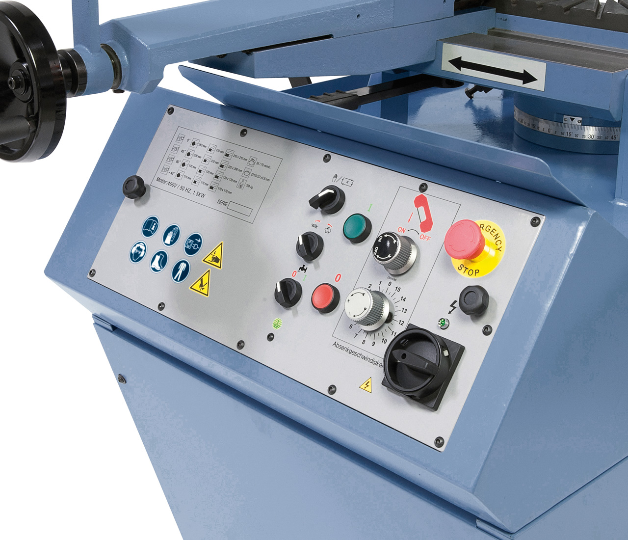 Doppelgehrungsbandsäge MBS 300 DG PRO / 400 V
