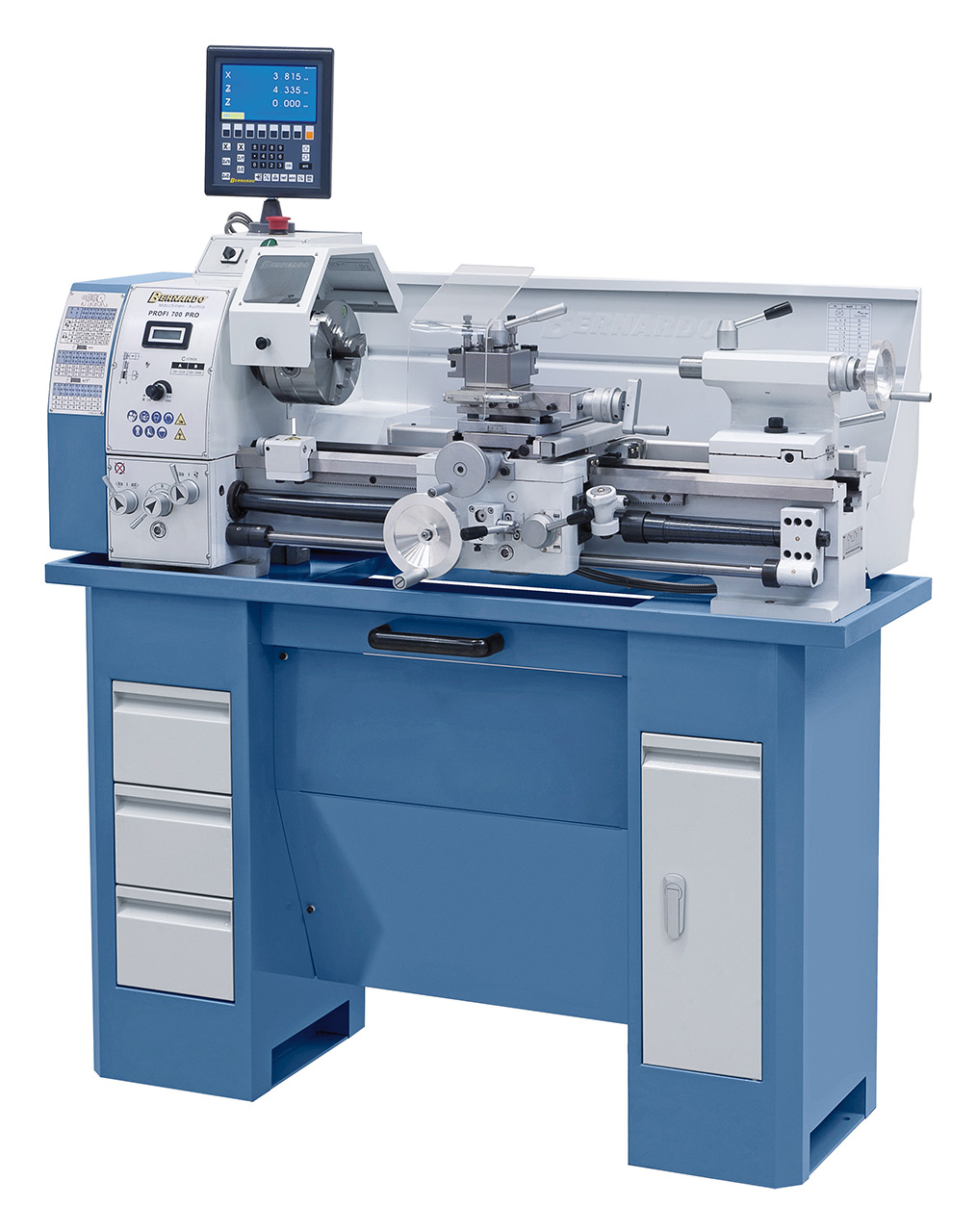 Vario-Drehmaschine Profi 700 PRO / 400 V inkl. 2-Achs-Digitalanzeige ES-12 V