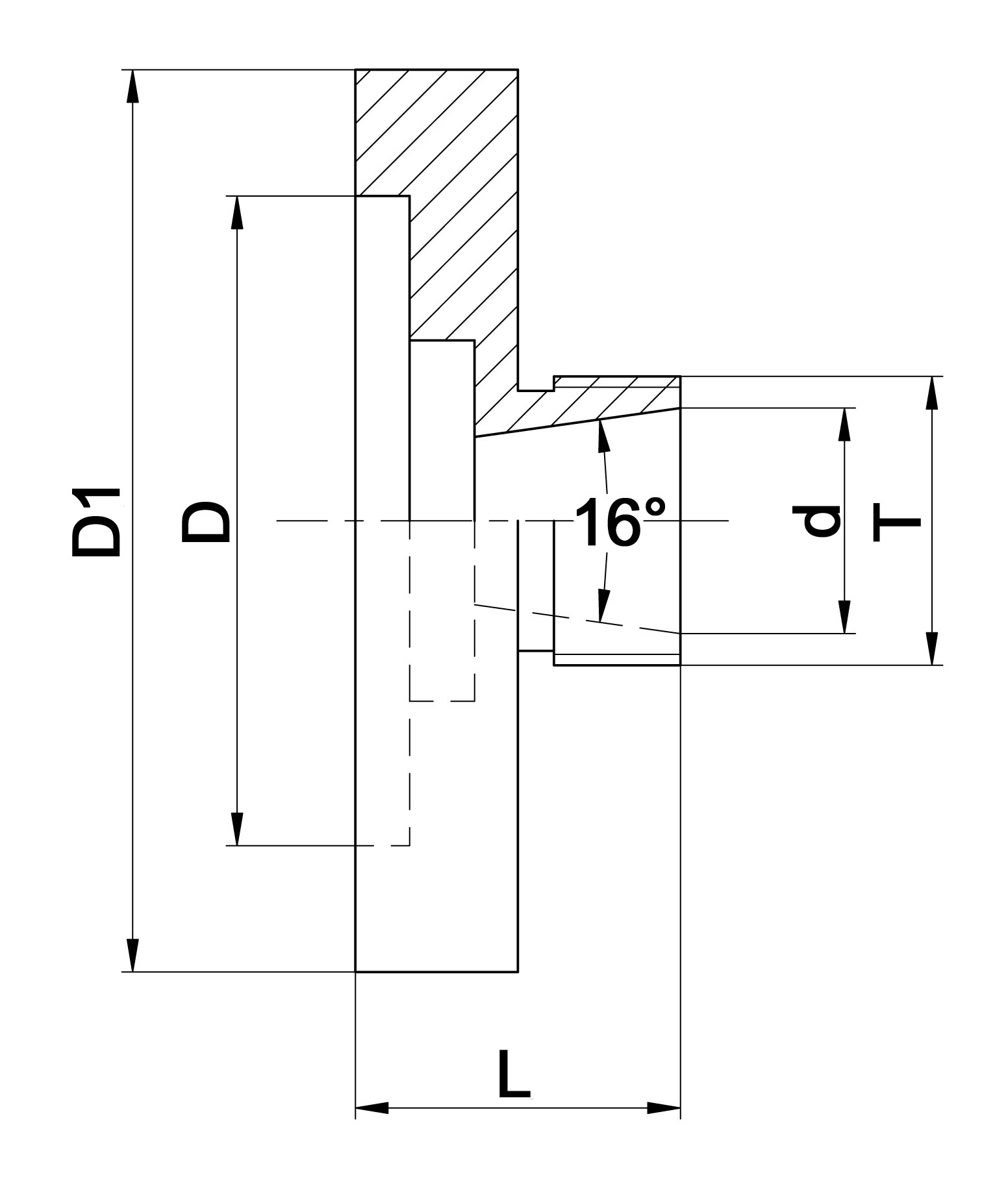 Spannzangenfutter ER 25 - D 100