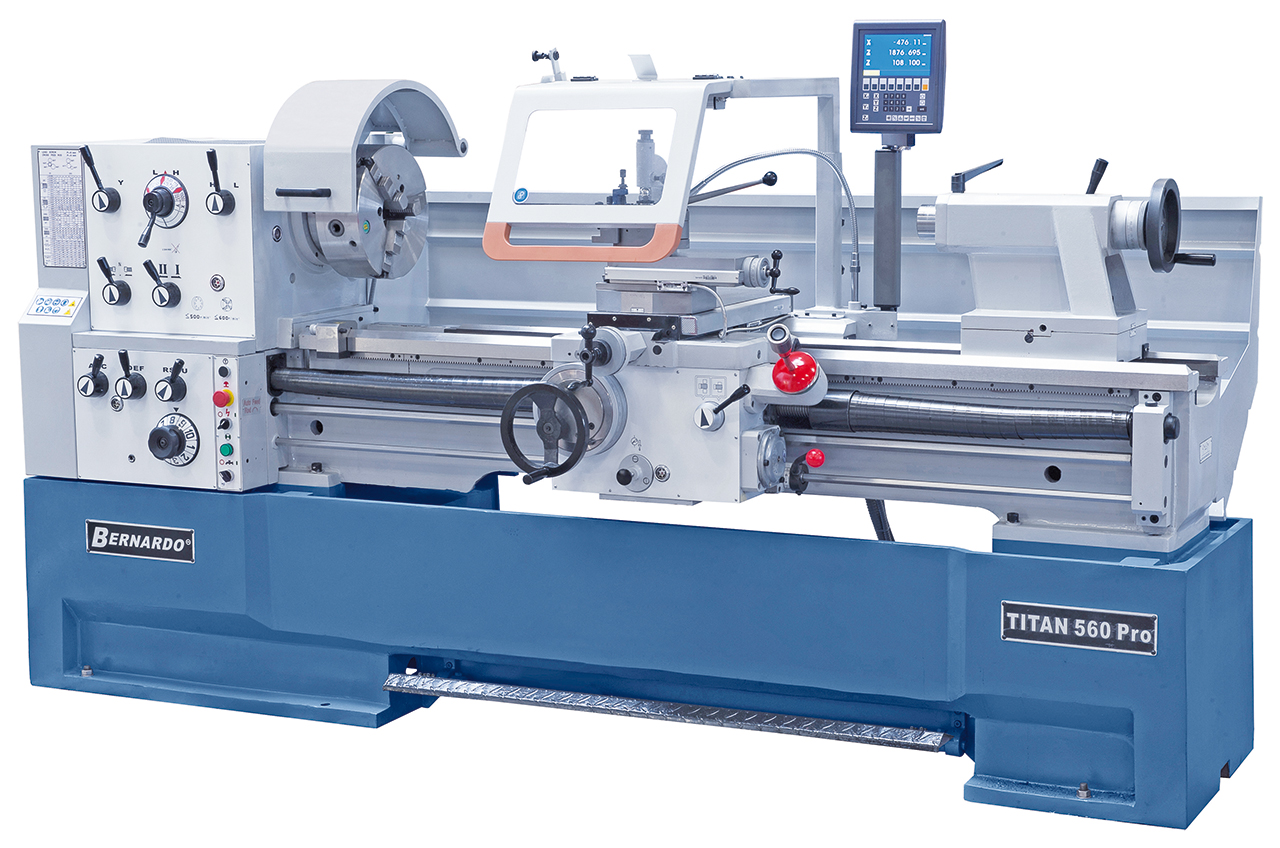 Produktionsdrehmaschine Titan 560 x 3000 Pro inkl. 3-Achs-Digitalanzeige *