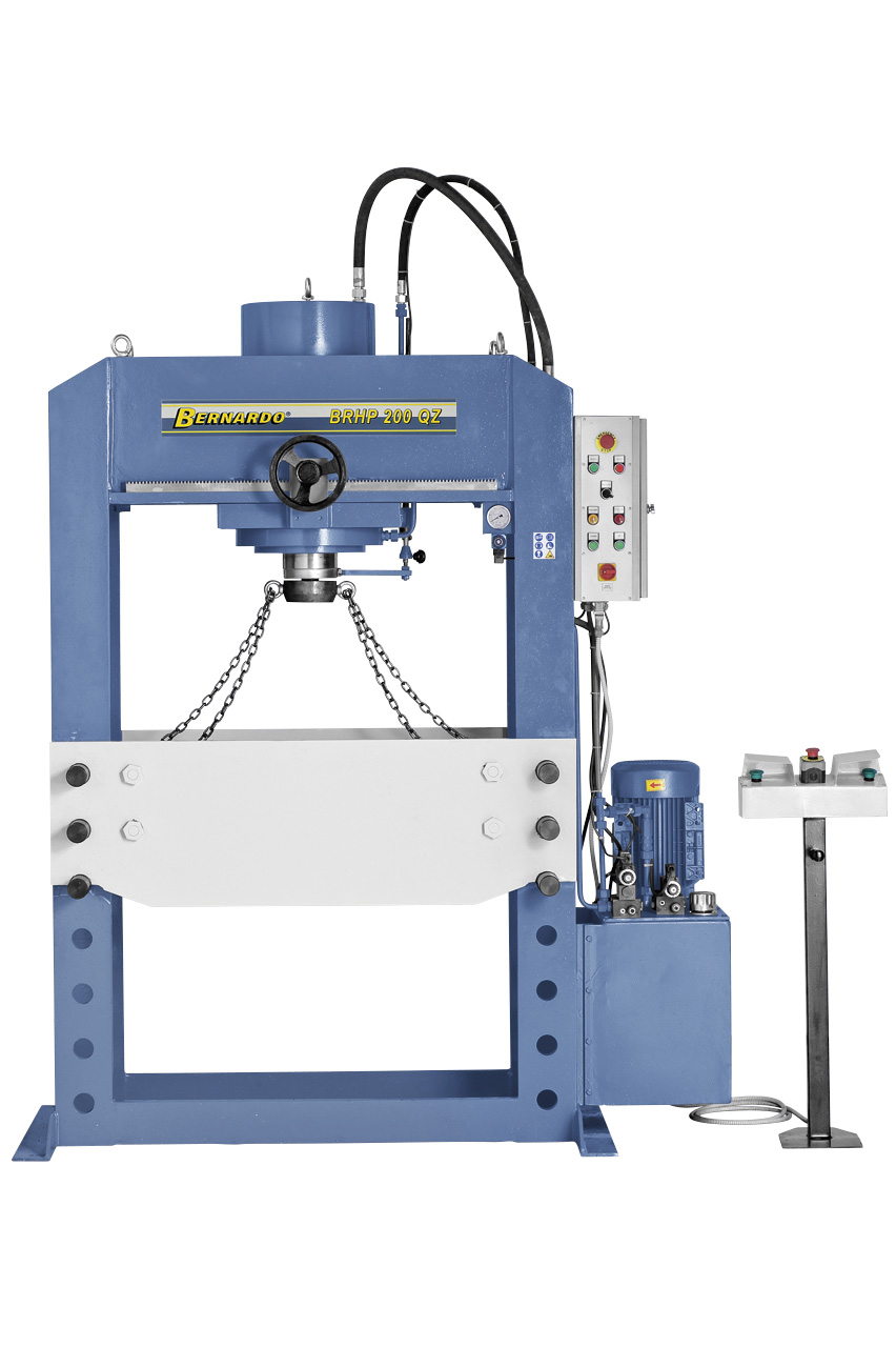 Hydraulische Werkstattpresse BRHP 150 QZ mit querverfahrbar. Druckzylinder *