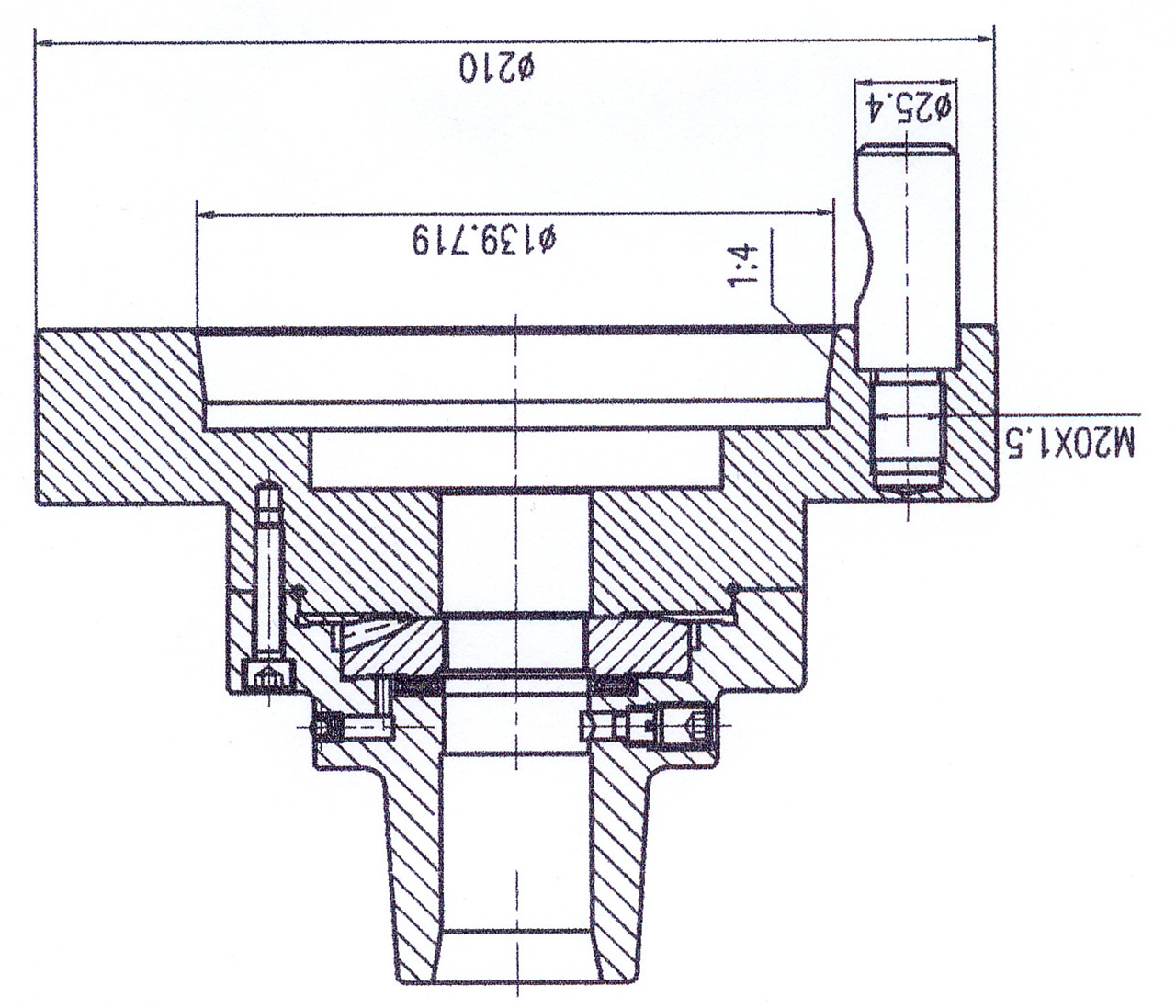 Spannzangenfutter 5C mit Aufnahme für Profi(-center) 700 Serie