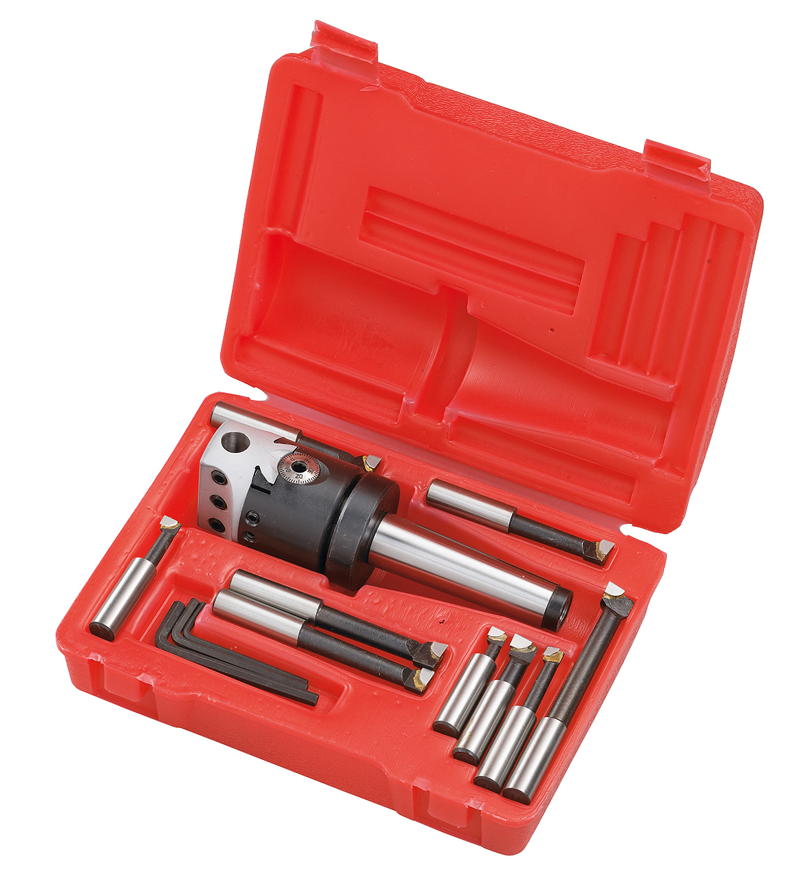 Bernardo Plan- und Ausdrehkopfset inkl. Bohrstangen mit Aufnahme MK 3 - 75 mm