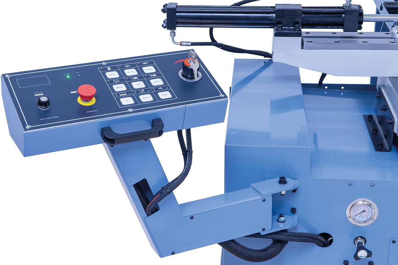 Halbautomatische Doppelgehrungsbandsäge DGS 460 HV