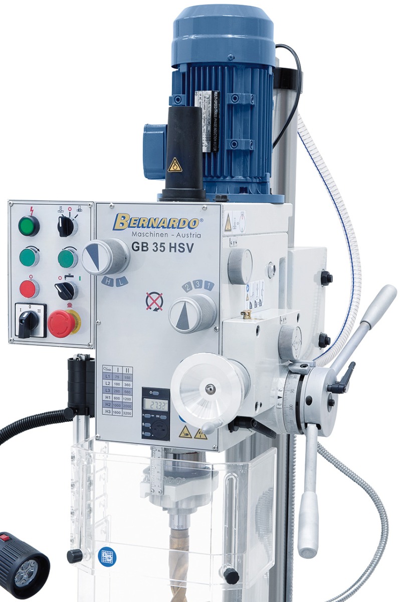 Getriebe-Säulenbohrmaschine GB 35 HSV mit Kühlmitteleinrichtung