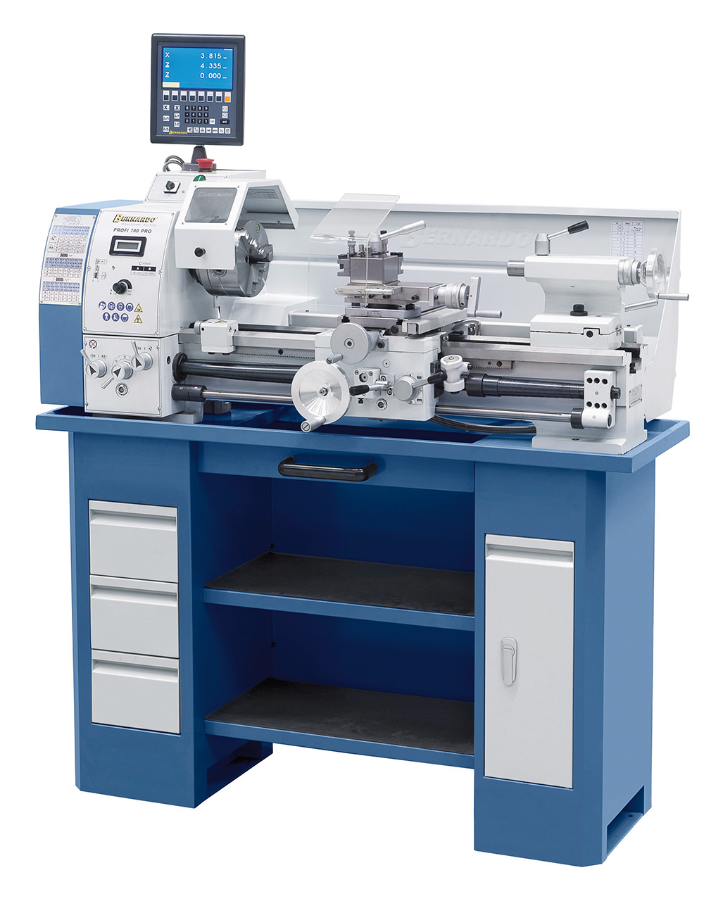 Vario-Drehmaschine Profi 700 PRO / 400 V inkl. 2-Achs-Digitalanzeige ES-12 V