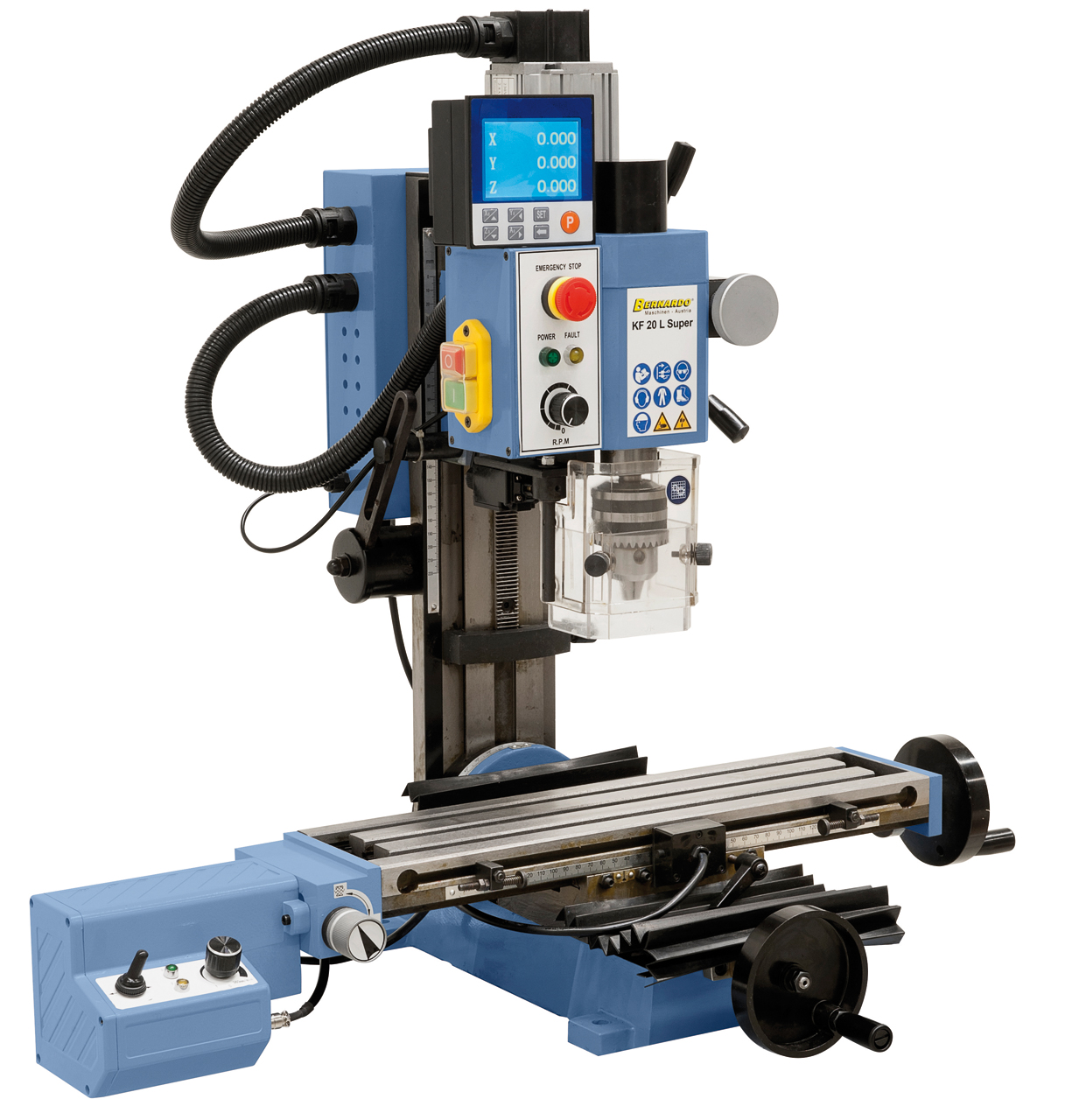 Bohr- und Fräsmaschine KF 20 L Super / 230 V