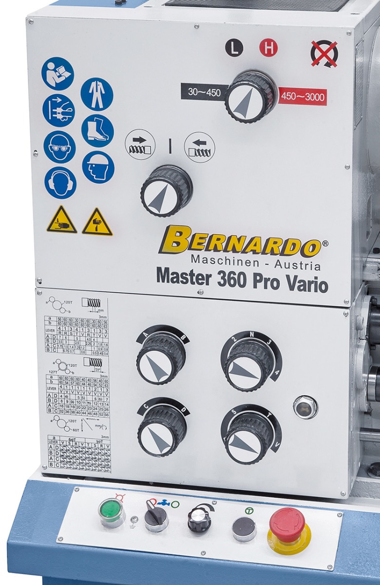 Universaldrehmaschine Master 360 Pro Vario inkl. 3-Achs-Digitalanzeige ES-12 V