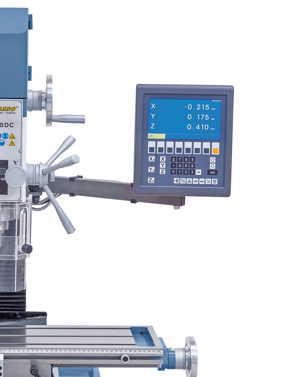 Digitalanzeige Bernardo ES-12 V in x-, y- und z-Achse ist im Lieferumfang enthalten.