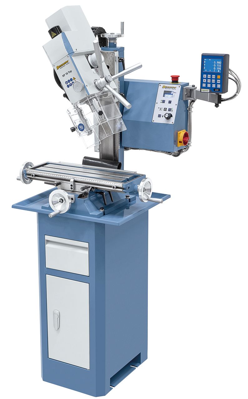 Bohr- und Fräsmaschine KF 18 Top inkl. 3-Achs Digitalanzeige DT 40