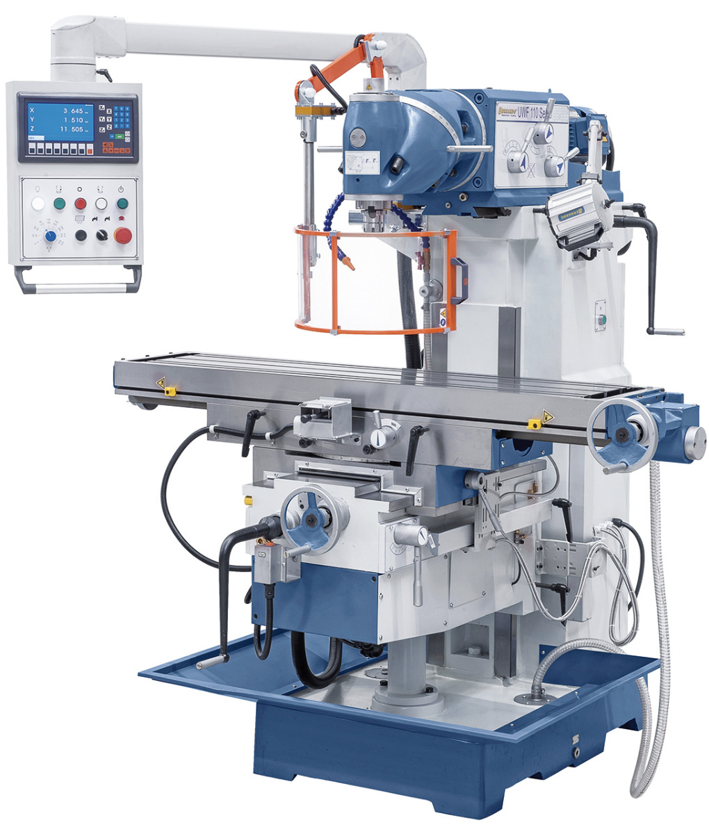 Universalfräsmaschine UWF 110 Servo - 1000 inkl. 3-Achs-Digitalanzeige ES-12 H *