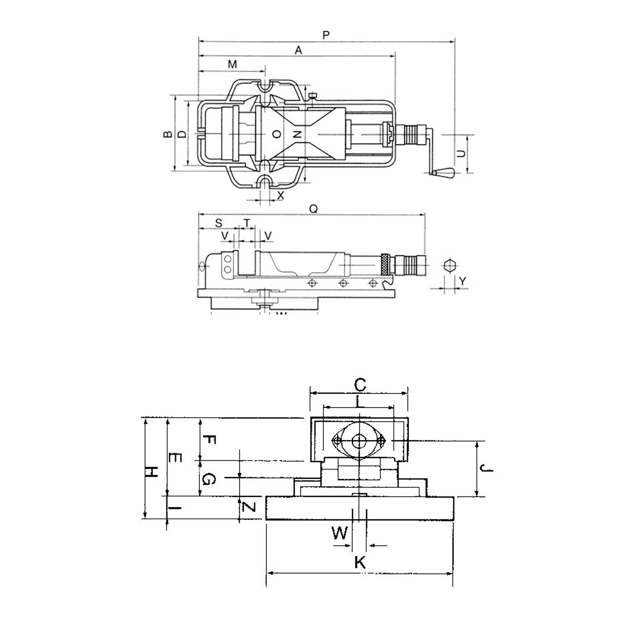 Hochdruck-Maschinenschraubstock PHV 130 mit Drehteller