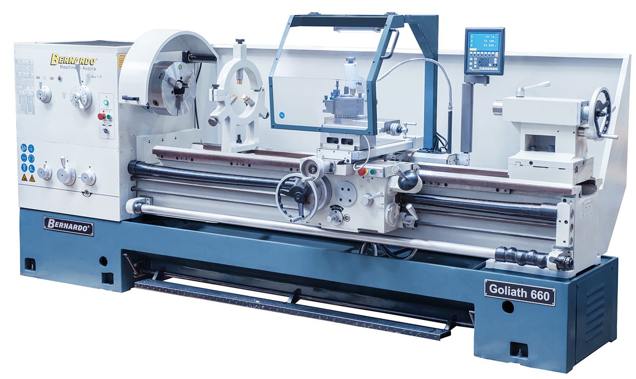 Produktionsdrehmaschine Goliath 660 x 2000 inkl. 3-Achs-Digitalanzeige *