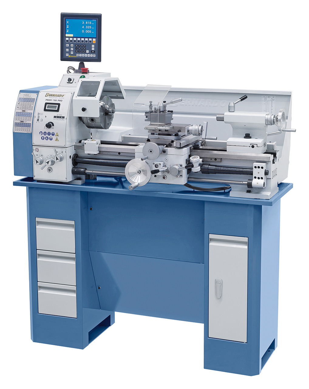 Vario-Drehmaschine Profi 700 PRO / 400 V inkl. 2-Achs-Digitalanzeige ES-12 V