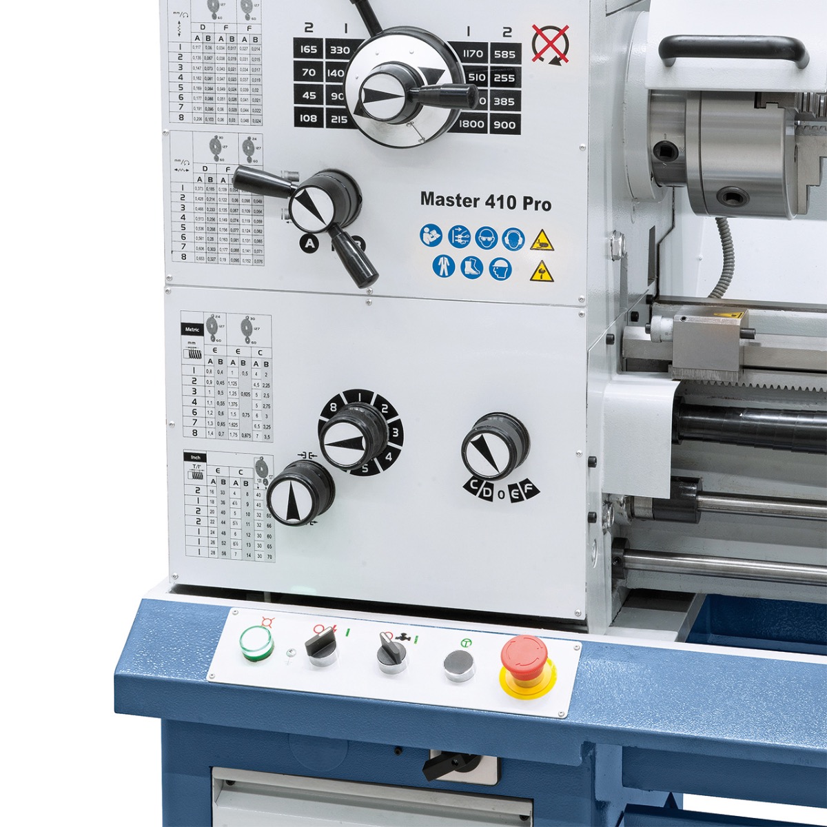 Universaldrehmaschine Master 410 Pro inkl. 3-Achs-Digitalanzeige ES-12 V