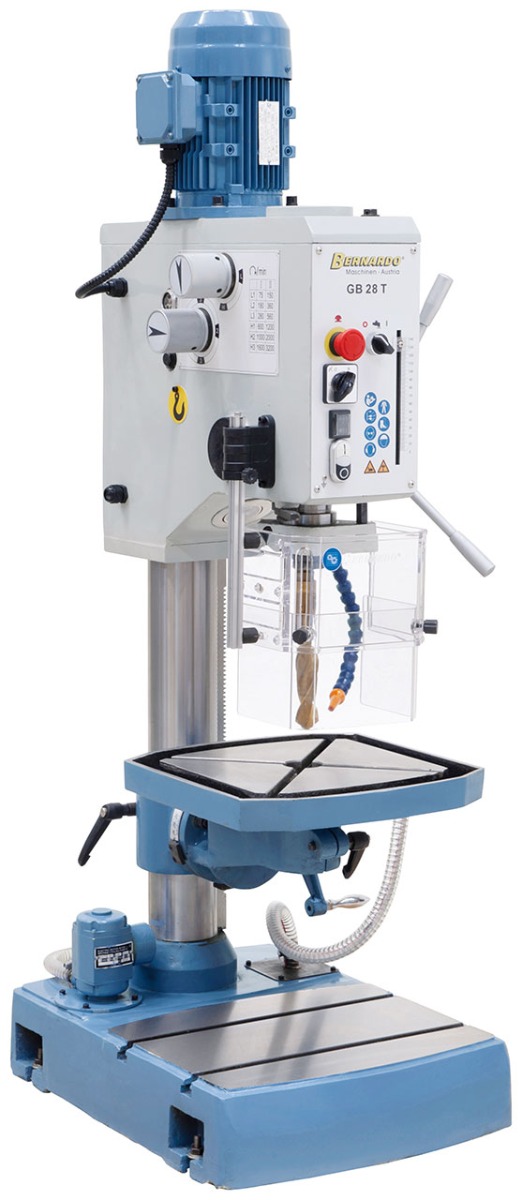 Getriebe-Tischbohrmaschine GB 28 T mit Kühlmitteleinrichtung