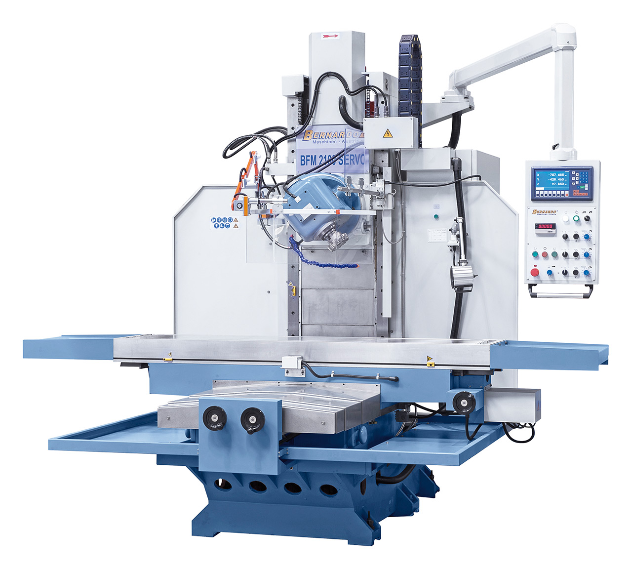Bernardo Bettfräsmaschine BFM 2100 Servo inkl. 3-Achs-Digitalanzeige ES-12 H **