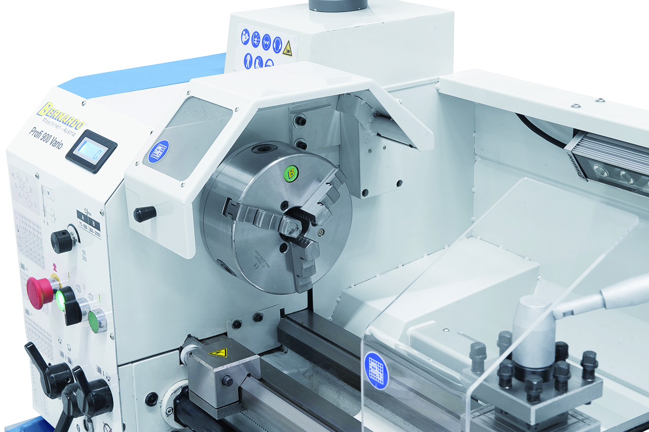 Leit- und Zugspindeldrehmaschine Profi 900 Vario / 400 V inkl. 2-Achs-Digitalanzeige ES-12 V