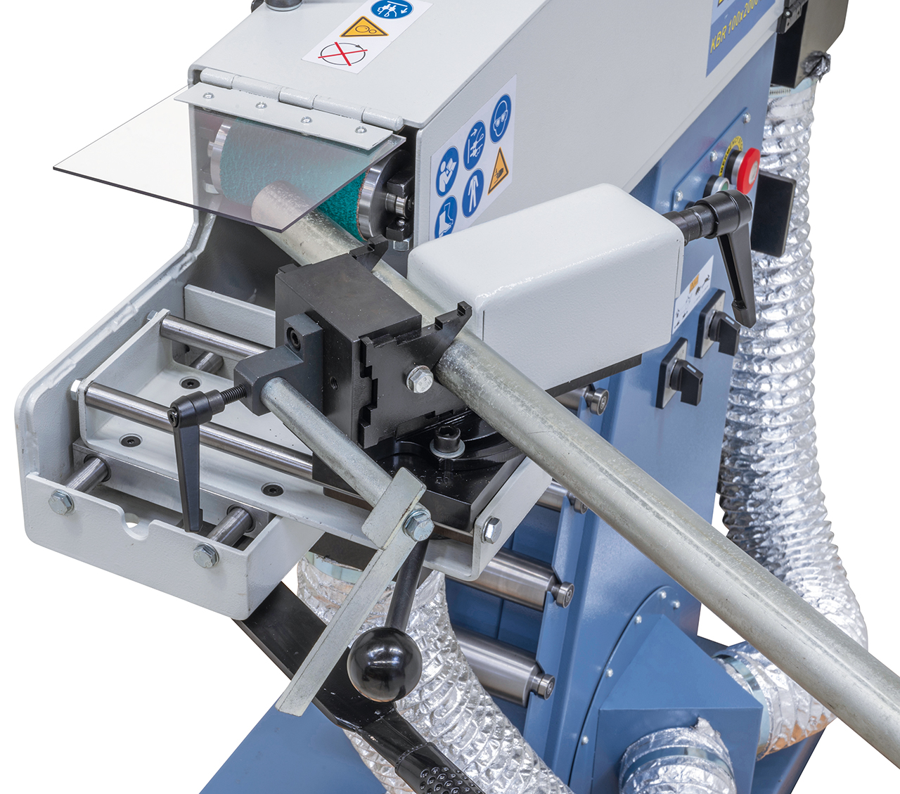 Rohr- und Profilendenschleifmaschine mit Absaugung KBR 100 x 2000 DC-2