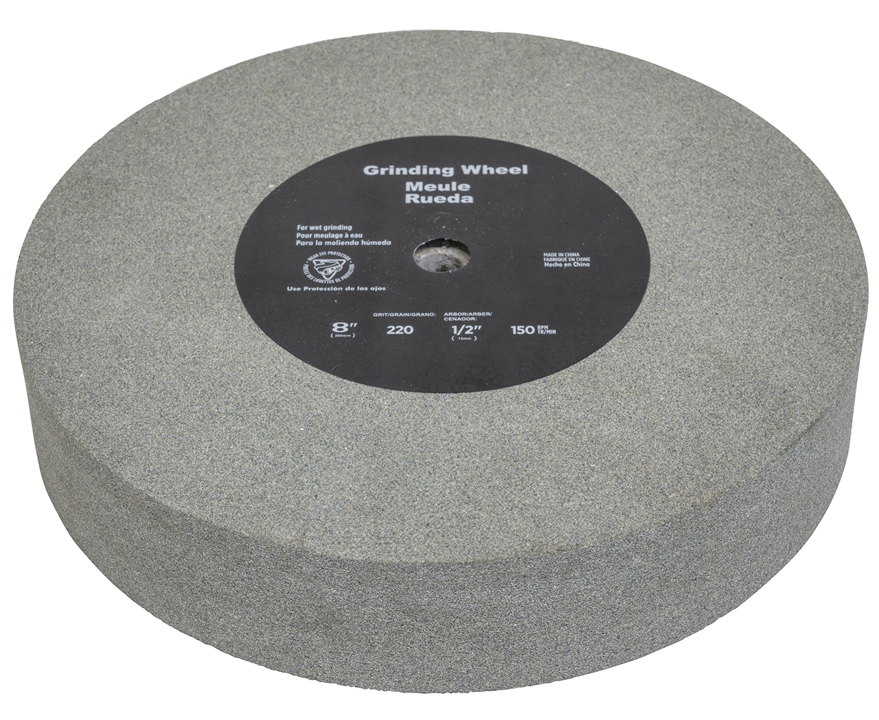 Schleifscheibe Edelkorund Ø 200 x 40 mm, Ø 12 mm, K 220 f. NTS 200
