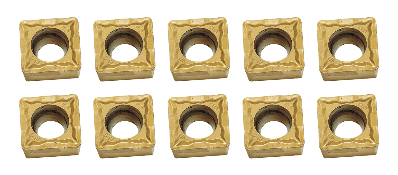 Satz HM-Wendeplatten Tin-besch. f. Bohrstange 8, 10, 12 mm zu 46-1008, 46-1009 (10 Stk.)