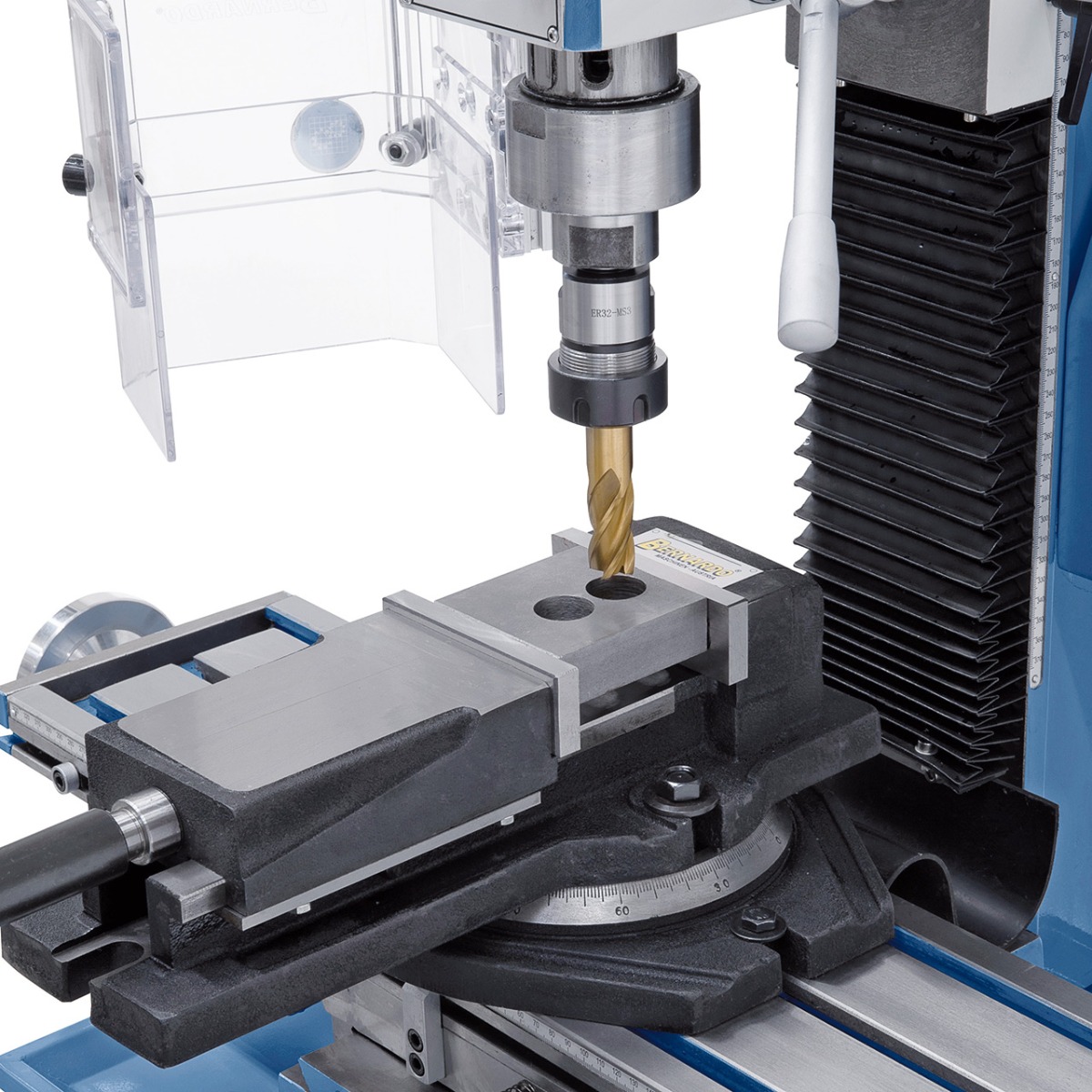 Bohr- und Fräsmaschine KF 28 Top mit Vorschub