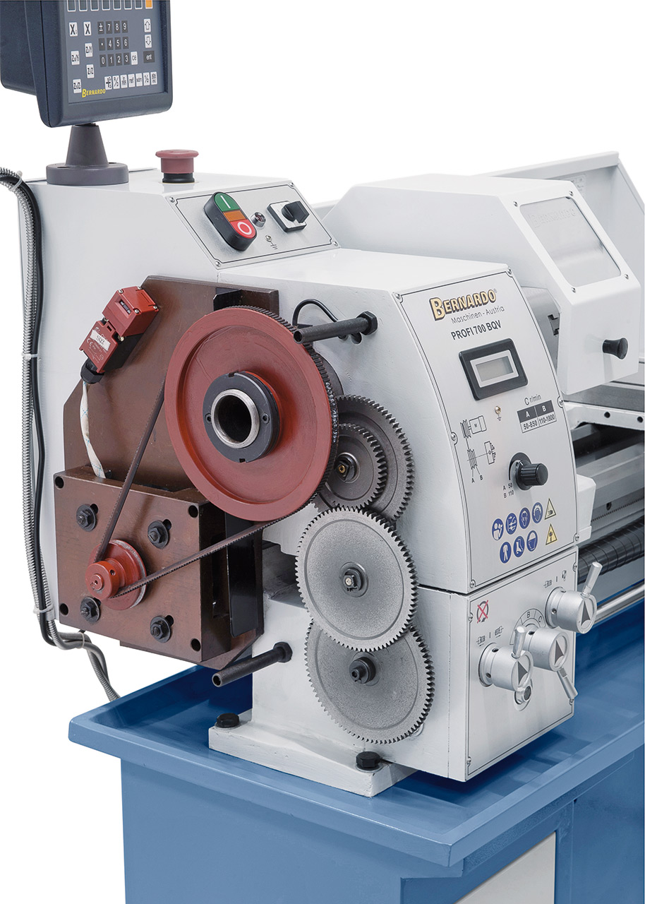 Leit- und Zugspindeldrehmaschine Profi 700 BQV / 230 V inkl. 2-Achs-Digitalanzeige ES-12 V