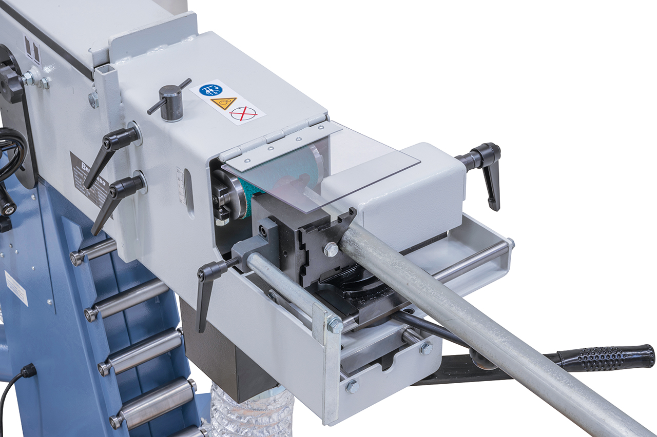 Rohr- und Profilendenschleifmaschine mit Absaugung KBR 100 x 2000 DC-2