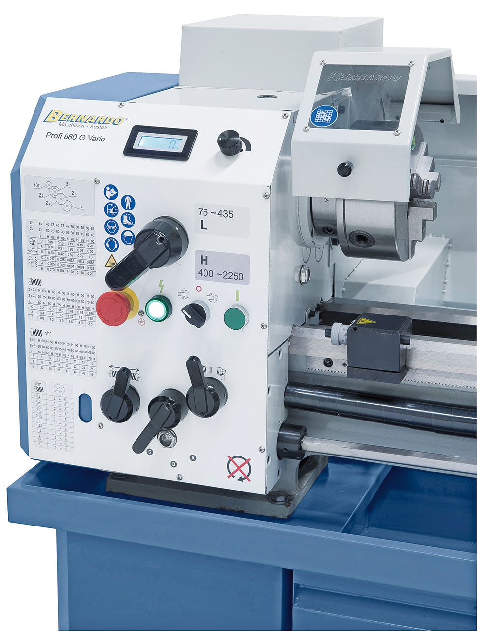 Leit- und Zugspindeldrehmaschine Profi 880 G Vario / 400 V
