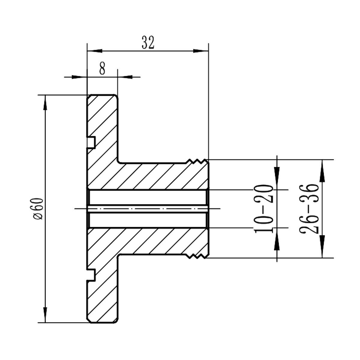 Spannzange 25 mm