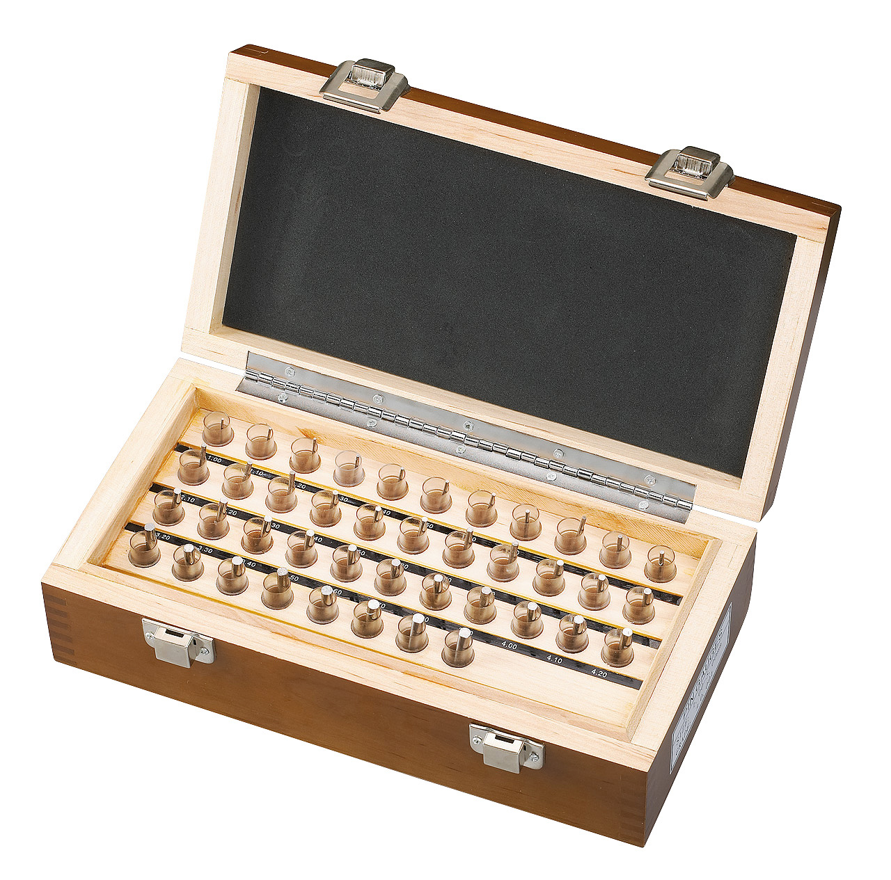 Mess- und Prüfstift-Satz 41-tlg. / 1,0 - 5,0 mm / DIN 2269