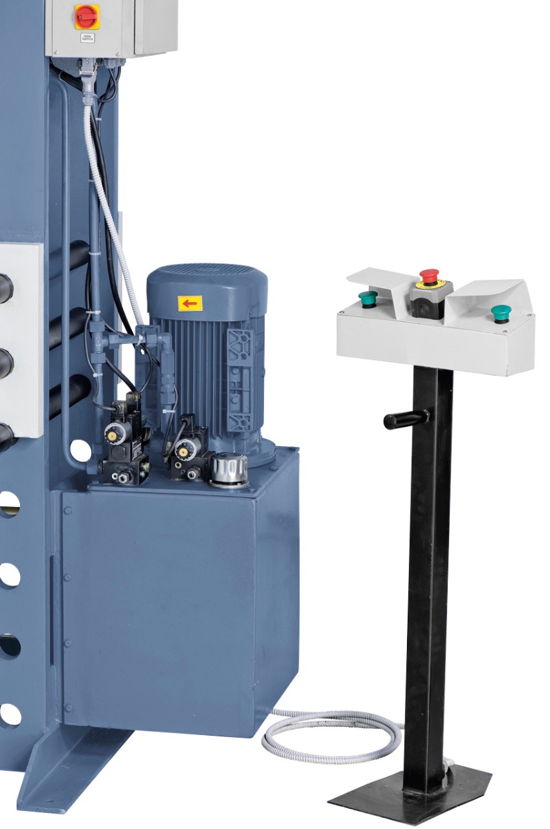 Hydraulische Werkstattpresse BRHP 250 QZ mit querverfahrbar. Druckzylinder *