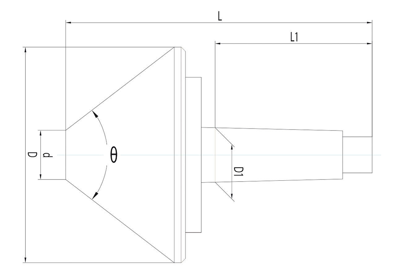 Mitlaufender Zentrierkegel MK 4 / 130 mm