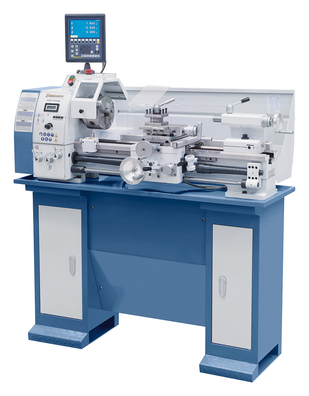 Leit- und Zugspindeldrehmaschine Profi 700 BQV / 230 V inkl. 2-Achs-Digitalanzeige ES-12 V